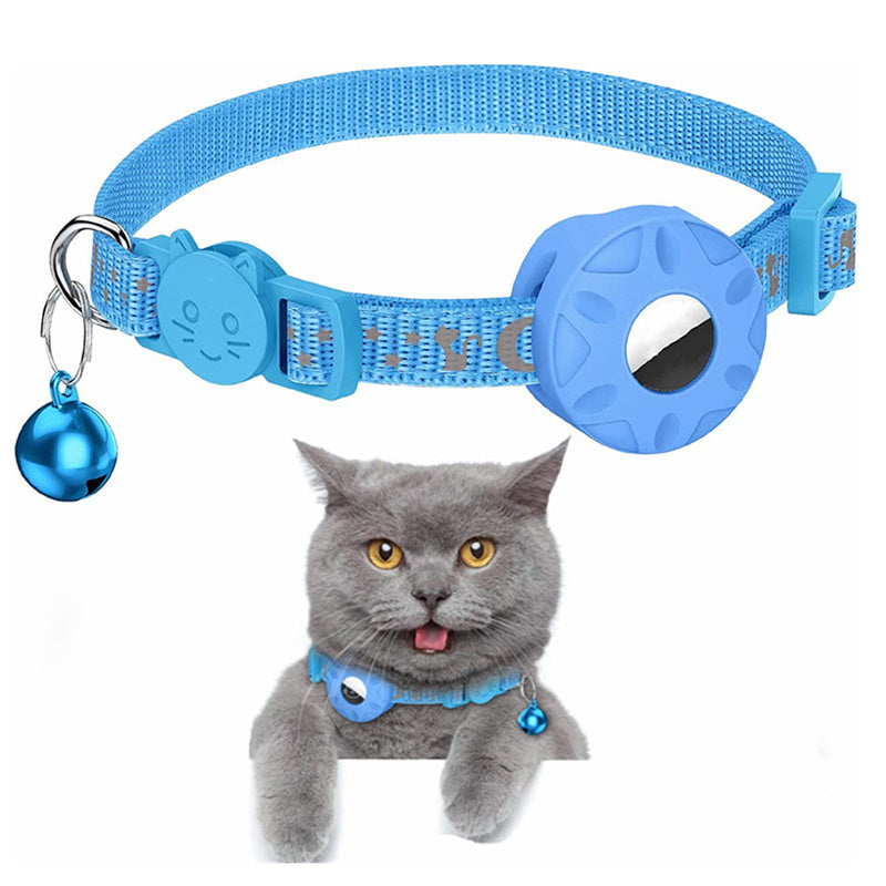 For AirTag Silicone Case Reflective Pet Collar GPS Tracker Protective Cover with Bell For AirTag Silicone Case Reflective Pet Collar GPS Tracker Protective Cover with Bell